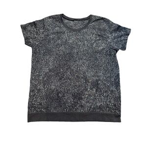 🌿🖤 Lululemon Swiftly Breathe Floral Fauna Short Sleeve Tee Black/Grey‎ L 🖤🌿